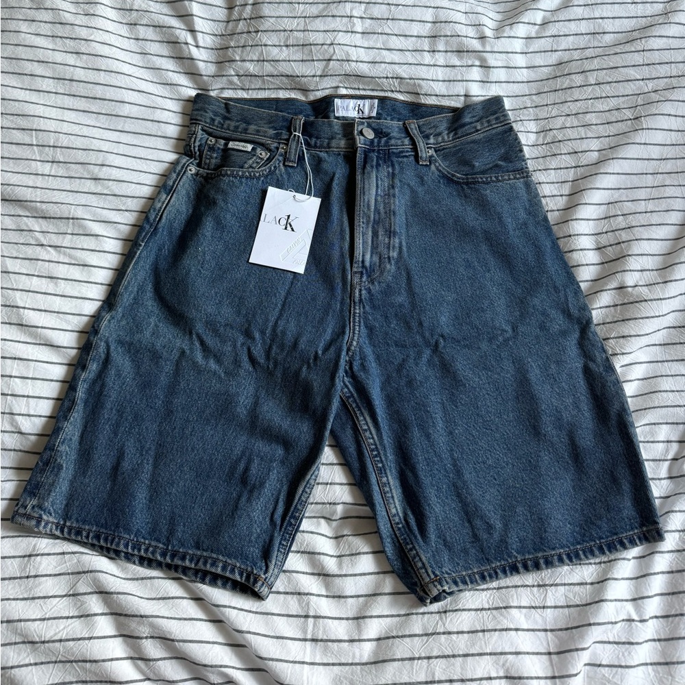 Palace x Calvin Klein - CK1 Baggy Denim Shorts (Blue) NWT